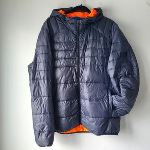 Core by Jack&Jones charcoal lightweight hooded jacket Sz XXL